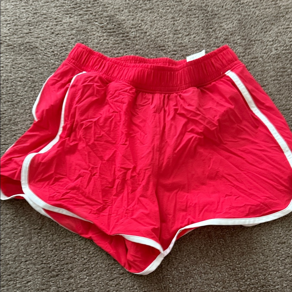 Women's Abercrombie Red Athletic Shorts